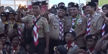 Plt Bupati Asahan Surya Terima Penghargaan di Apel Besar Pramuka ke-58