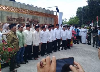 Beri Kata Sambutan Peresmian Masjid Agung, Plt Bupati Asahan Berlinang Air Mata