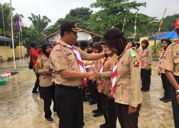 Kapolsek Air Batu Asahan Lantik Penegak Bantara Saka Bhayangkara