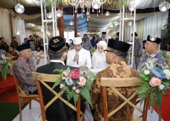 Plt Bupati Asahan jadi Saksi Pernikahan Anak Mantan Pembalap Almarhum Marwan