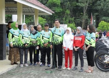 Hj Winda Fitrika Hadiri Peresmian Taman Hutan Kota Taufan Gama Simatupang