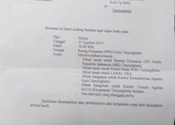 Hibahkan Tanah dan Bangunan, Pemko Tanjungbalai Bisa Terkena Gratifikasi