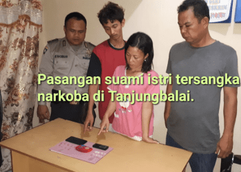 Simpan Sabu Suami Istri di Tanjungbalai Masuk Sel