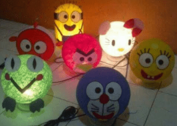 Ayo Membuat Lampu Tidur Cantik dan Unik dari Benang