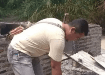 Kompor Gas Meledak, Rumah Warga Labura Ludes Terbakar