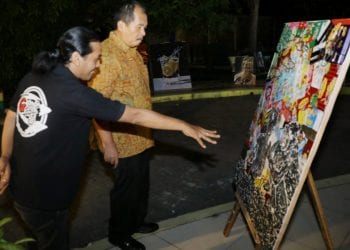 Kunjungan ke Pameran Seni Rupa “September CeriArt”, Sekdakab Asahan Apresiasi Para Seniman
