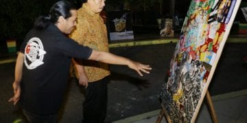 Kunjungan ke Pameran Seni Rupa “September CeriArt”, Sekdakab Asahan Apresiasi Para Seniman