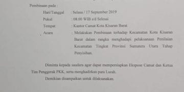 Kecamatan Kisaran Barat Lakukan Rapat Persiapan Penilaian Lomba Kecamatan Terbaik se Sumut