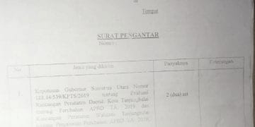 DPRD Kota Tanjungbalai Periode 2019 – 2024 Diminta ‘Waspadai’ Evaluasi Gubsu Atas P-APBD 2019