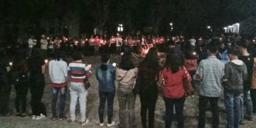 Mahasiswa Nommensen Peduli Indonesia Melalui 10.000 Lilin Perdamaian