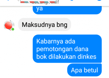 Pegawai Dinkes Asahan Akui Dugaan Adanya Pemotongan Dana BOK 10 Persen