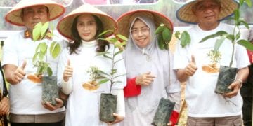 Tanam 12 Ribu Pohon di Bantaran Sungai, Polres Gandeng Pemkab Asahan dan TNI