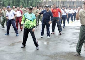 Bupati Ikuti Senam Bersama dan Panggung Prajurit TNI-Polri Polres Asahan Tahun 2019