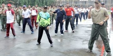 Bupati Ikuti Senam Bersama dan Panggung Prajurit TNI-Polri Polres Asahan Tahun 2019