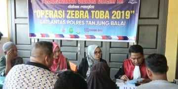 Razia Zebra 2019, Satlantas Polres Tanjungbalai Gelar Sidang di Tempat