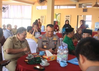 Kapolres Inhil Hadiri Coffee Morning DPD IWO Inhil