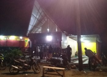 Masing-masing Suku Sibuk Siapkan Stand di Malam Pembukaan PSBD Asahan 2019
