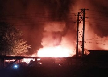 Lagi, Ratusan Kios di Pasar TPO Kota Tanjungbalai Musnah Terbakar