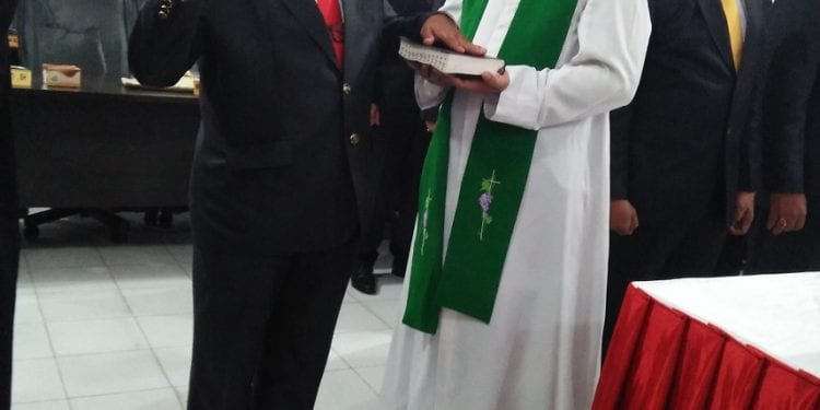 Krisman Sitindaon, saat dilantik menjadi anggota DPRD Kota Tanjungbalai