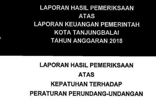 Buku hasil audit BPK tahun 2019