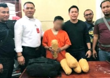 Coba Bawa Ganja dari Aceh, Warga Labura Sangkut di Polres Langkat