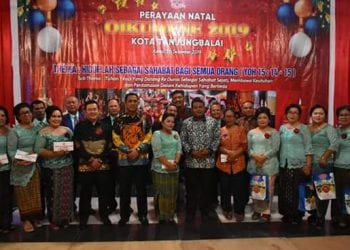 Walikota Tanjungbalai dan Kapolres Hadiri Perayaan Natal Oikumene di GOR