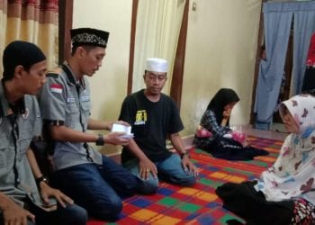Keluarga Almarhumma Dira Terima Bantuan dari GM Pekat-IB Kisaran Barat