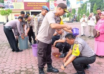 Penghujung Tahun 2019, 38 Personel Polres Tanjungbalai Naik Pangkat