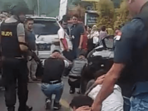 Tersangka pelaku pencurian di Nias saat ditangkap di Tapsel