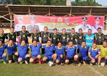 Tim Danlanal TBA Kalahkan Kesebelasan Kapolres dan Walikota Tanjungbalai