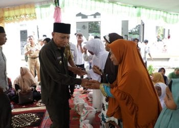 Hadiri Pengajian Akbar di Mesjid At Taqwa Kecamatan BP Mandoge, Ini Pesan Bupati Asahan