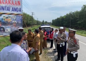 Tekan Kasus Lakalantas, Sat Lantas Polres Asahan dan Dishub Survey Jalinsum