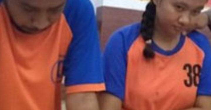 Suami istri yang merampok dan membunuh guru.