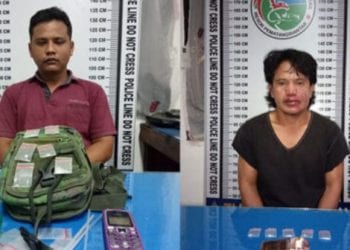 Dua tersangka narkoba asal Simalungun dan Asahan yang diringkus di Siantar.