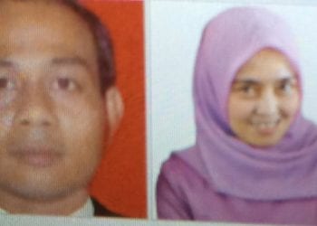 Sekretaris LSM Bara Api Afifuddin dan Hj Winda Fitrika.