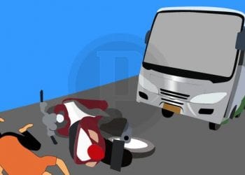 Ilustrasi ditabrak truk