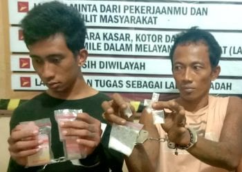 11,42 Gram Sabu, Bandar dan Kurir Diangkut ke Polres Sergai 