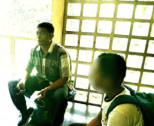 Siswa SMA di Parapat pelaku cabul saat dimintai keterangan.