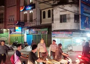 Amankan Malam Kamisan, Polres Tanjungbalai Gelar Patroli Blue Light