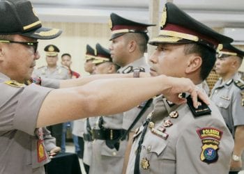 Kombes Pol Yemi Mandagi SIK Pimpin Acara Sertijab di Polresta Deli Serdang