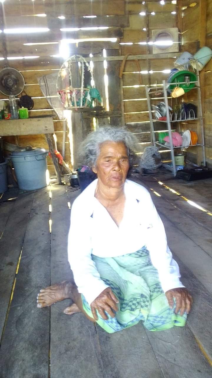 Nek Murlela warga Sei Kepayang yang tak pernah mendapat bantuan dari Pemkab Asahan.