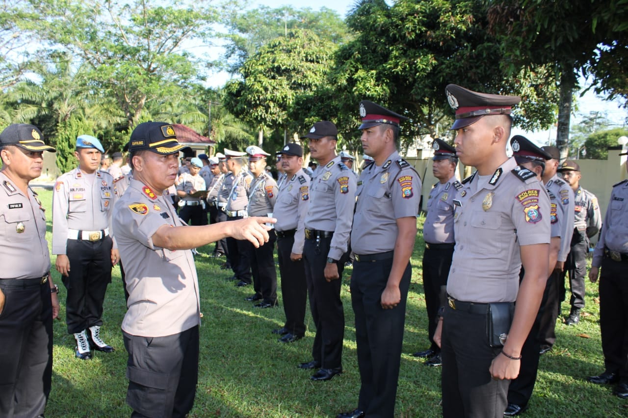 Pesan Kapolres Sergai Saat Pimpin Upacara: Jangan Ada Anggota Beking Narkoba dan Judi