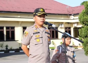 Pesan Kapolres Sergai Saat Pimpin Upacara: Jangan Ada Anggota Beking Narkoba dan Judi