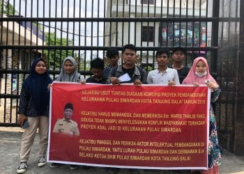 Dituding  Sarat Korupsi, GEMA-PESU Tuntut Kejatisu Periksa Proyek Pembangunan di Kelurahan Pulau Simardan