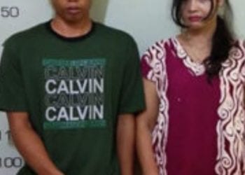 Kedua tersangka narkoba di Simalungun.