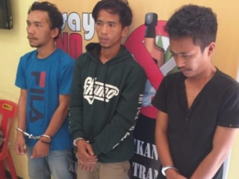 3 tersangka narkoba di Taput.