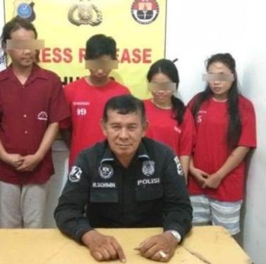 Empat tersangka narkoba di Sibolga Diringkus.