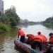 Tim gabungan melakukan pencarian terhadap dua bocah yang hanyut di sungai Bilah.