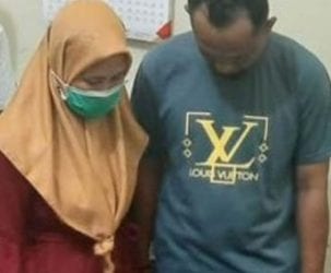 Pasangan selingkuh yang terjaring razia di kamar hotel