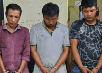 3 sekawan pengedar sabu di Tanjungbalai yang diringkus polisi.